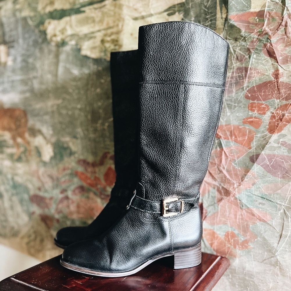 Banana Republic Tall Black Leather Boots